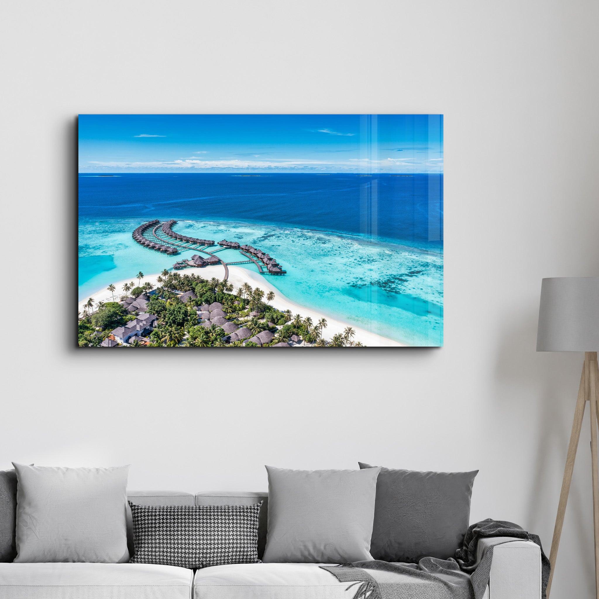 Maldives | Glass Wall Art - ArtDesigna Glass Printing Wall Art