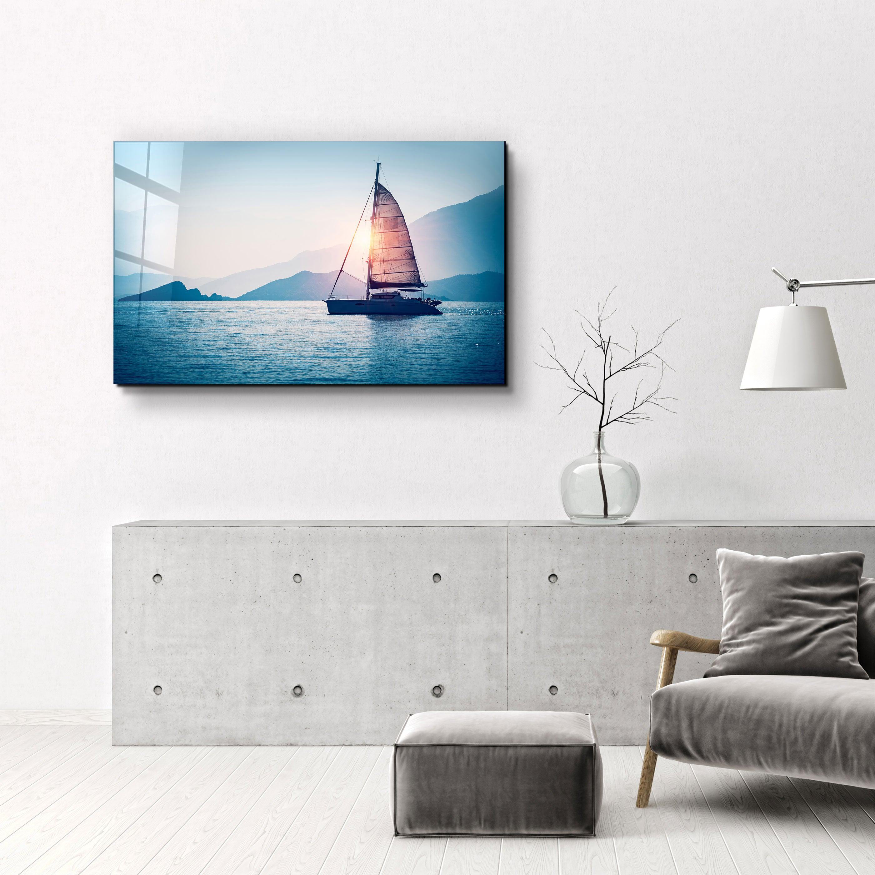 The Explorer - SailBoat | Glass Printing Wall Art - ArtDesigna Glass Printing Wall Art