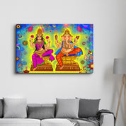 Lord Ganesha Illustration | Glass Wall Art - ArtDesigna Glass Printing Wall Art