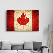 Flag Of Canada V2 | Glass Wall Art - ArtDesigna Glass Printing Wall Art
