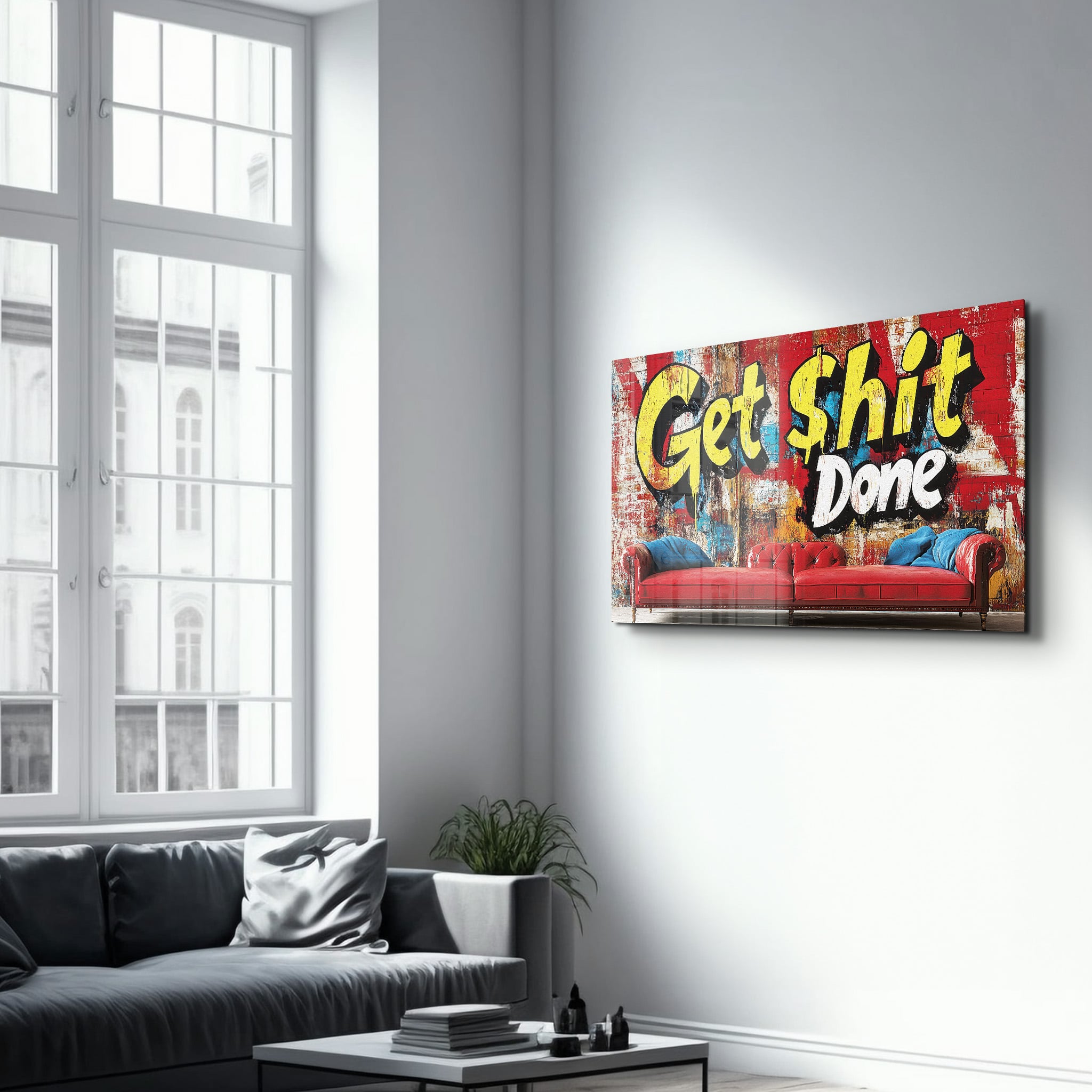 Get Sht Done - Glass Wall Art