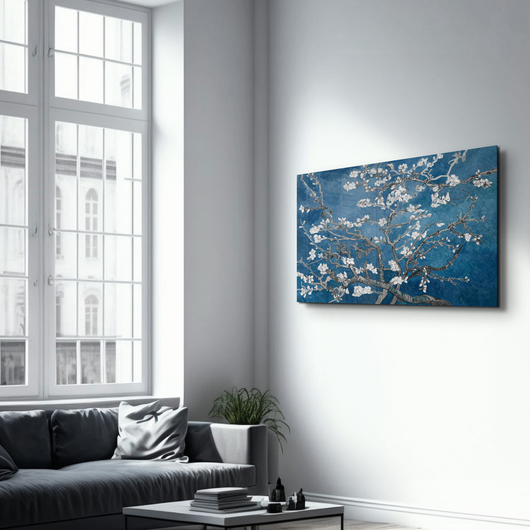 ・"Abstract Flowers V3"・Glass Wall Art - ArtDesigna Glass Printing Wall Art