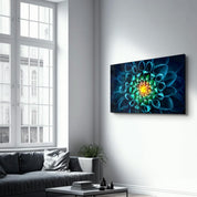 Sun Inside the Flower | Glass Wall Art - ArtDesigna Glass Printing Wall Art