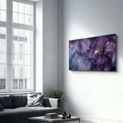 Purple Wave Pattern | Glass Wall Art - ArtDesigna Glass Printing Wall Art