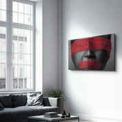 Covered in Red | Glass Wall Art - ArtDesigna Glass Printing Wall Art