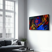 Abstract Colorful Shapes | Glass Wall Art - ArtDesigna Glass Printing Wall Art