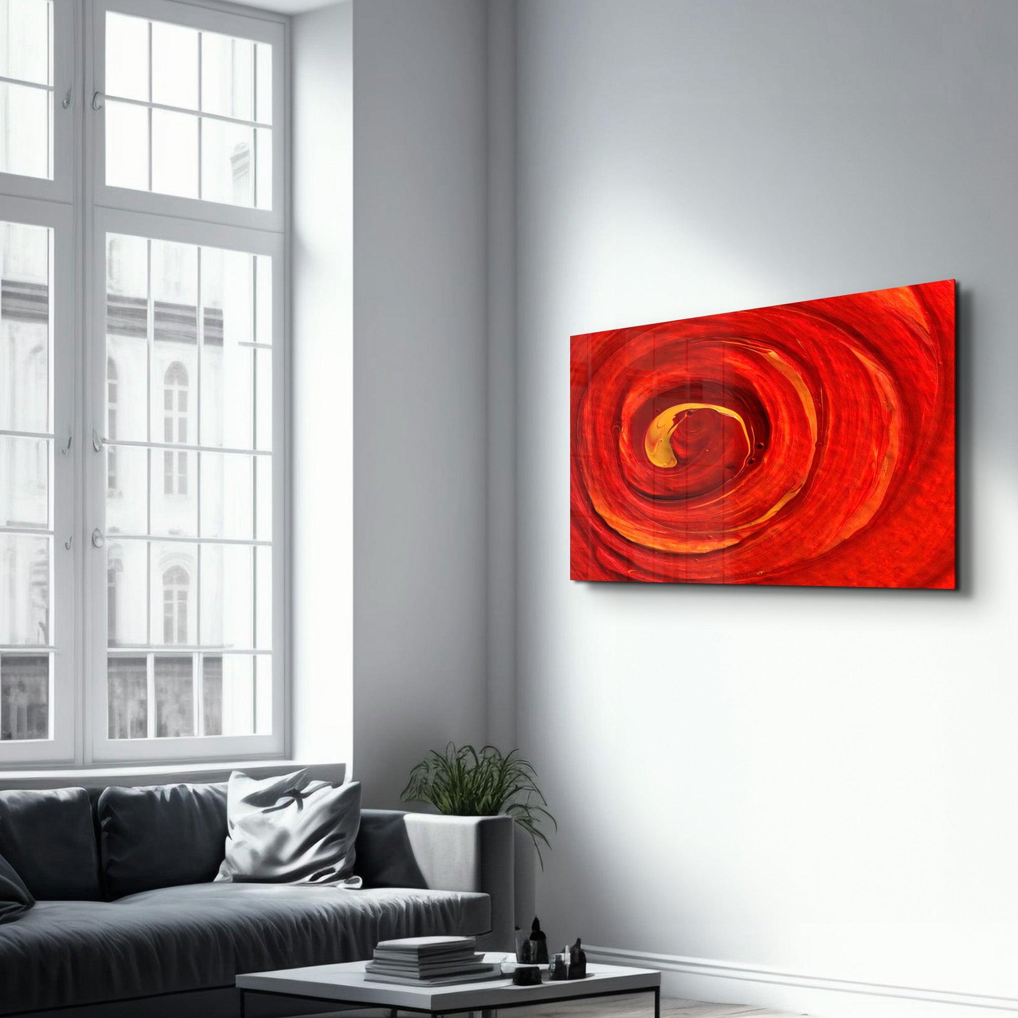 Red Gradient | Glass Wall Art - ArtDesigna Glass Printing Wall Art