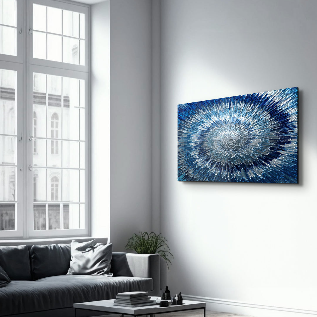 ・"Shades Of Blue"・Glass Wall Art - ArtDesigna Glass Printing Wall Art