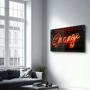 Change | Glass Wall Art - Artdesigna