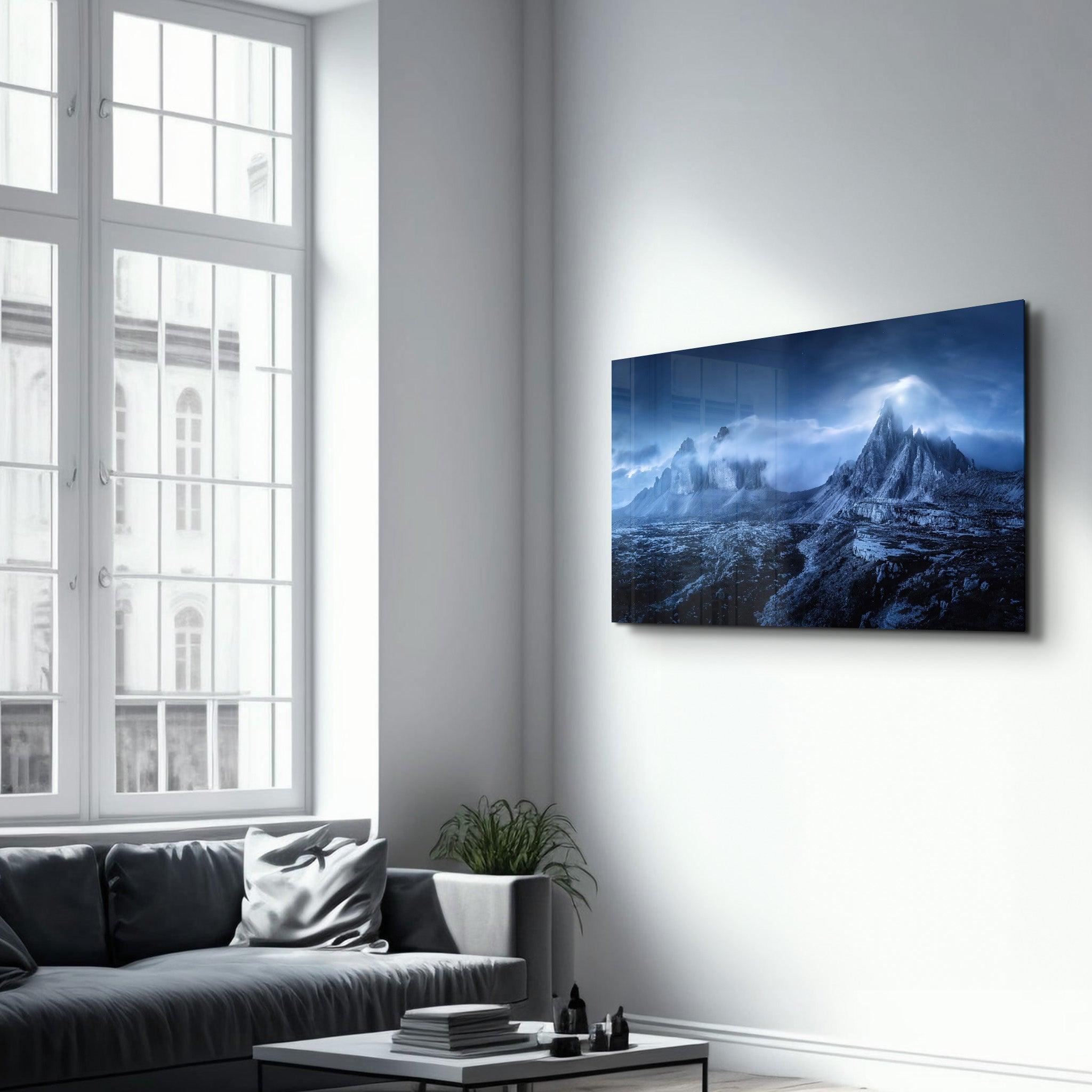 Foggy Mountains | GLASS WALL ART - ArtDesigna Glass Printing Wall Art