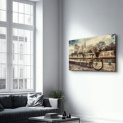 Bicycle | Glass Wall Art - Artdesigna