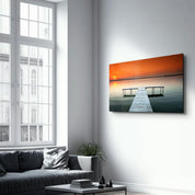 Pier 7 | Glass Wall Art - Artdesigna