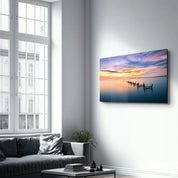 Sunset | Glass Wall Art - Artdesigna