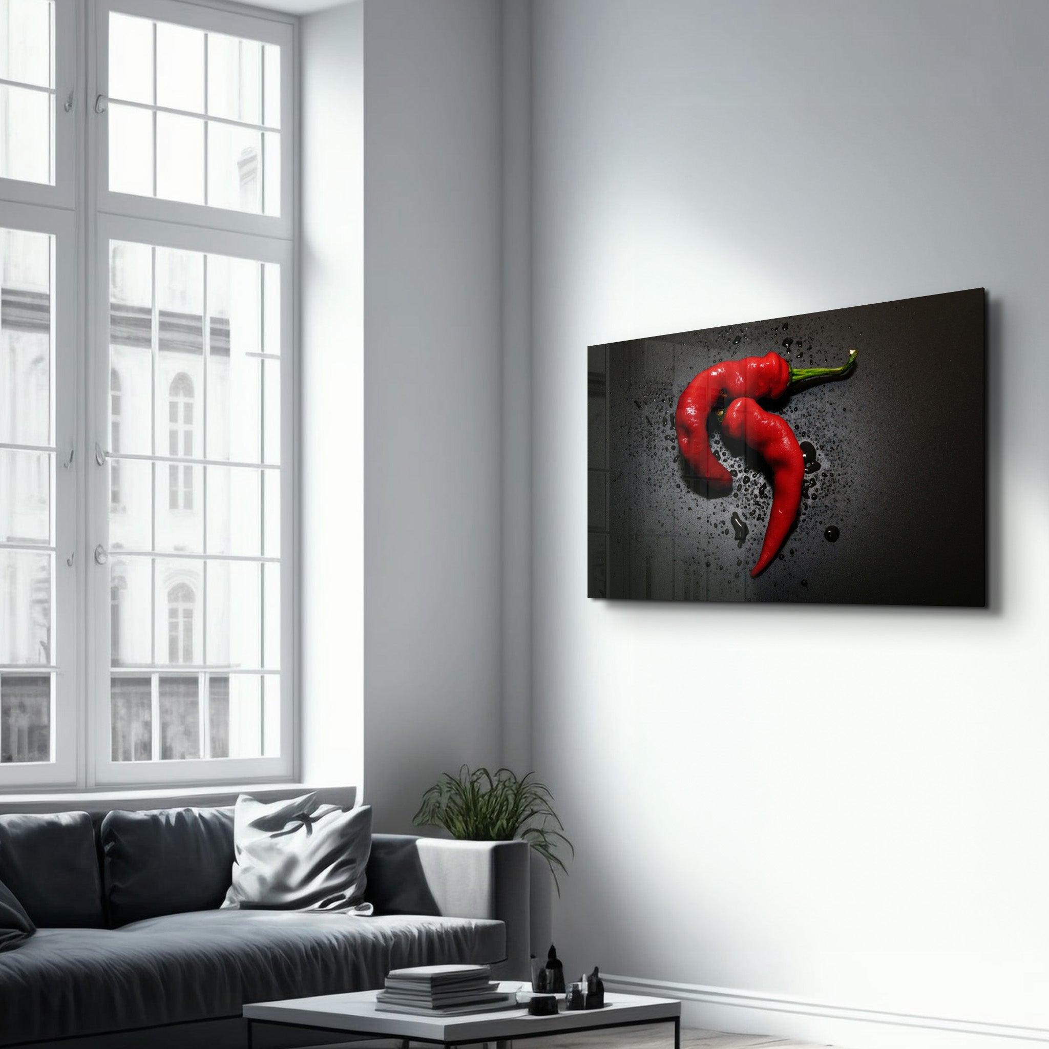 Red Pepper | Glass Wall Art - ArtDesigna Glass Printing Wall Art