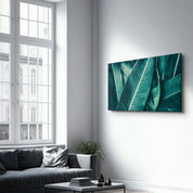 Green Tropical Leaf 2 | Glass Wall Art - ArtDesigna Glass Printing Wall Art
