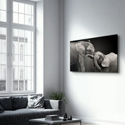 Elephants | Glass Wall Art - ArtDesigna Glass Printing Wall Art