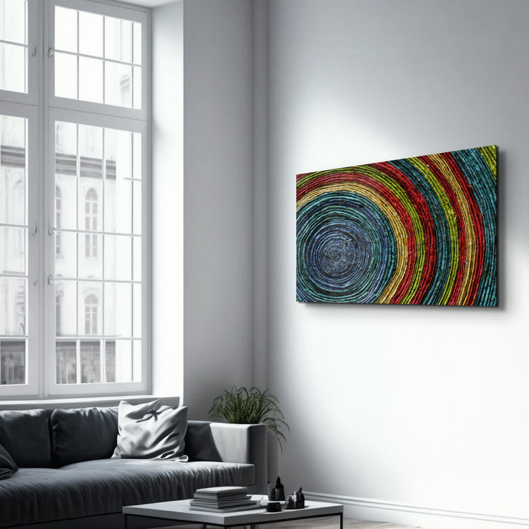 ・"Colored Spiral"・Glass Wall Art - ArtDesigna Glass Printing Wall Art
