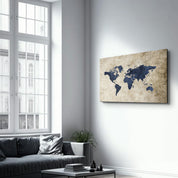 World Map | Glass Wall Art - ArtDesigna Glass Printing Wall Art