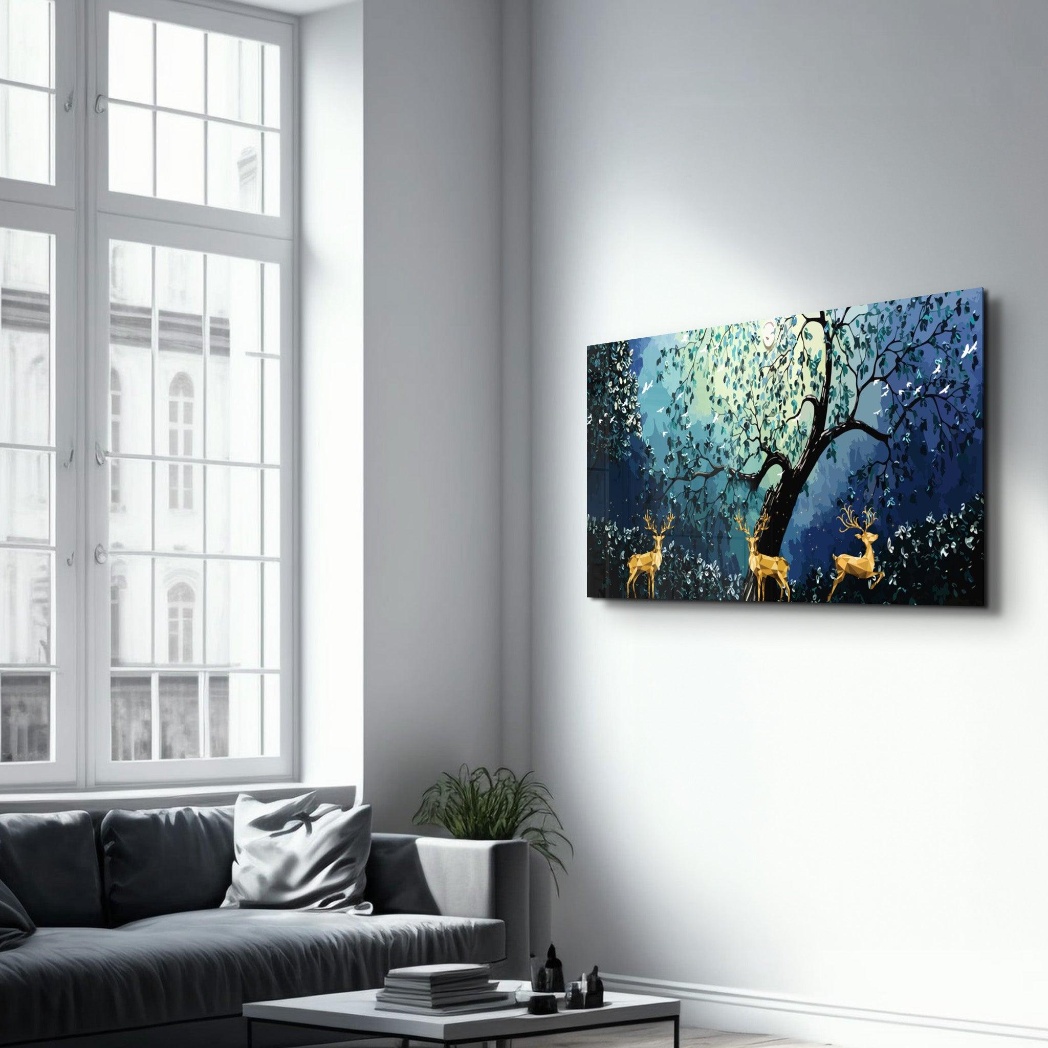 Cute Forest | Glass Wall Art - ArtDesigna Glass Printing Wall Art