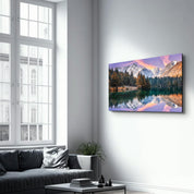 Lake and Mountain Landscape 2 | Glass Wall Art - ArtDesigna Glass Printing Wall Art