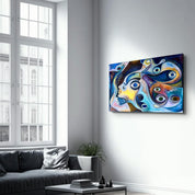 Eyes Abstract | Glass Wall Art - ArtDesigna Glass Printing Wall Art