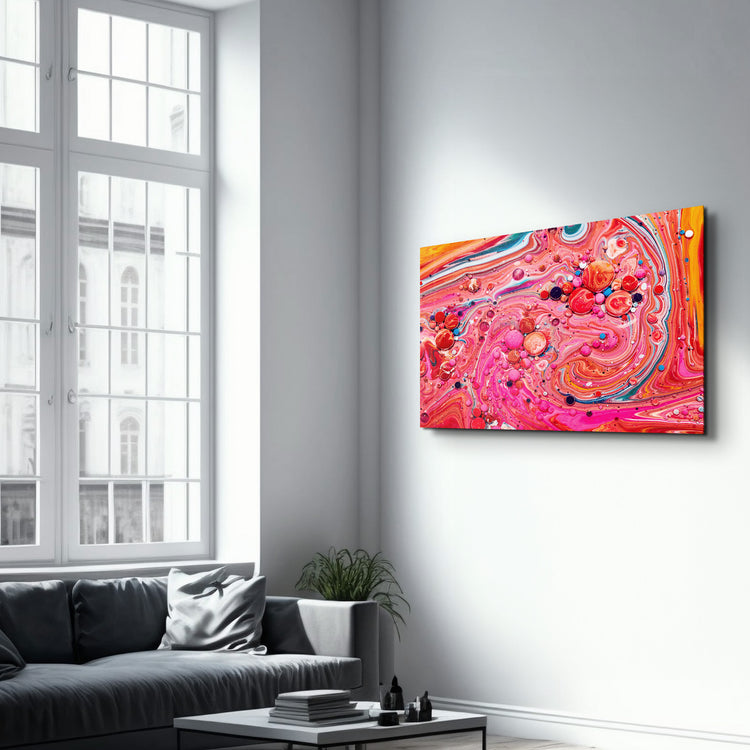 ・"Marble Galaxy 5"・Glass Wall Art - ArtDesigna Glass Printing Wall Art