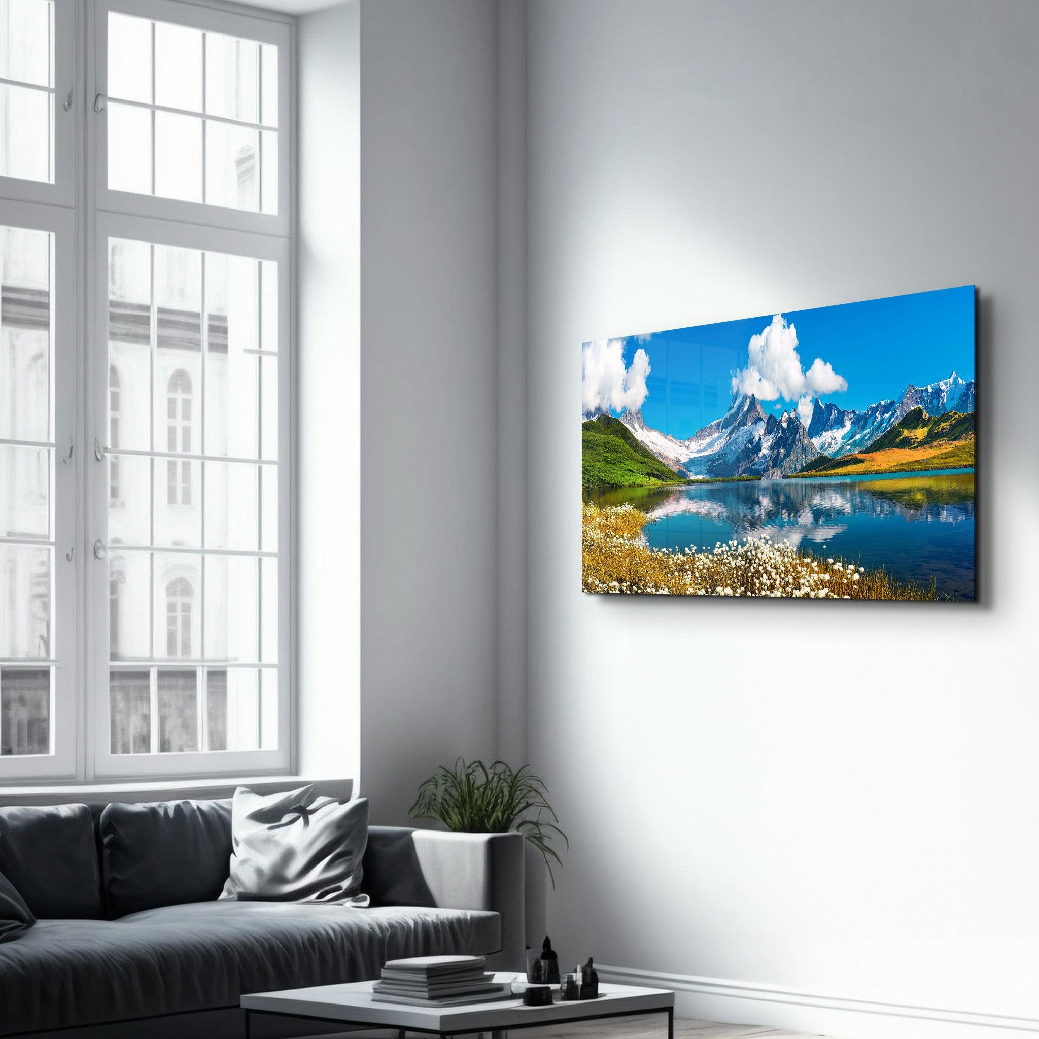 Peaks Eiger, Jungfrau-Switzerland | Glass Wall Art - ArtDesigna Glass Printing Wall Art