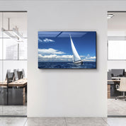 Sailing in the Ocean | Glass Printing Wall Art - ArtDesigna Glass Printing Wall Art