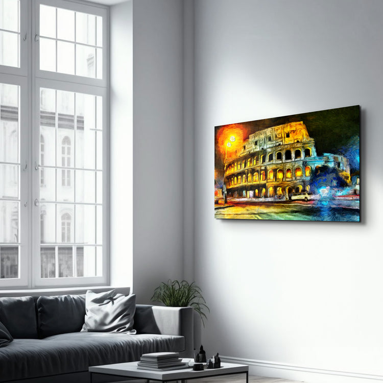 ・"Rome Colosseum"・Glass Wall Art - ArtDesigna Glass Printing Wall Art