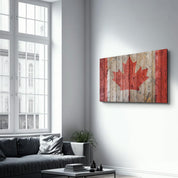 Flag Of Canada | Glass Wall Art - Artdesigna