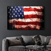 Flag of the U.S. | Glass Wall Art - ArtDesigna Glass Printing Wall Art