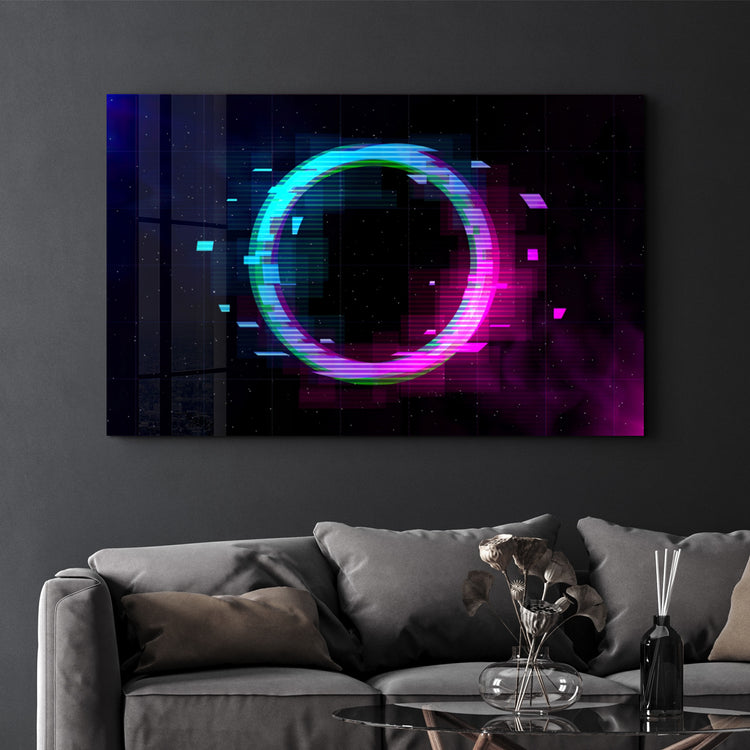 ・"Circle In the Space"・Glass Wall Art - ArtDesigna Glass Printing Wall Art