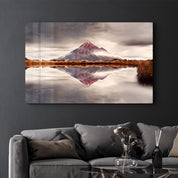 The Extinct Volcano | Glass Wall Art - ArtDesigna Glass Printing Wall Art