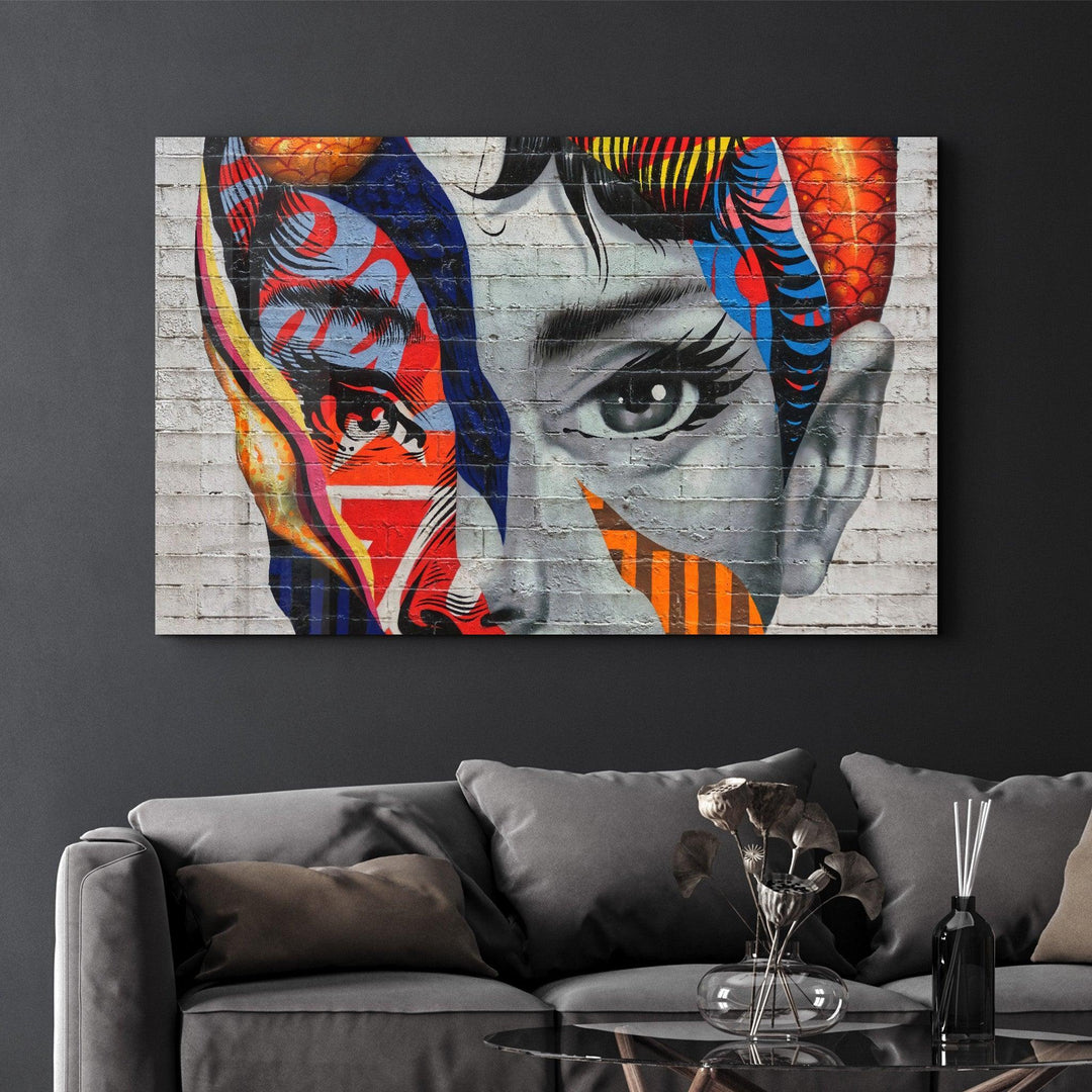 Two Sided Face Glass Wall Art – ArtDesigna Glass Printing Wall Art