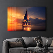 Galata Tower | Glass Wall Art - Artdesigna