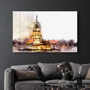 Maiden's Tower Istanbul | Glass Wall Art - Artdesigna