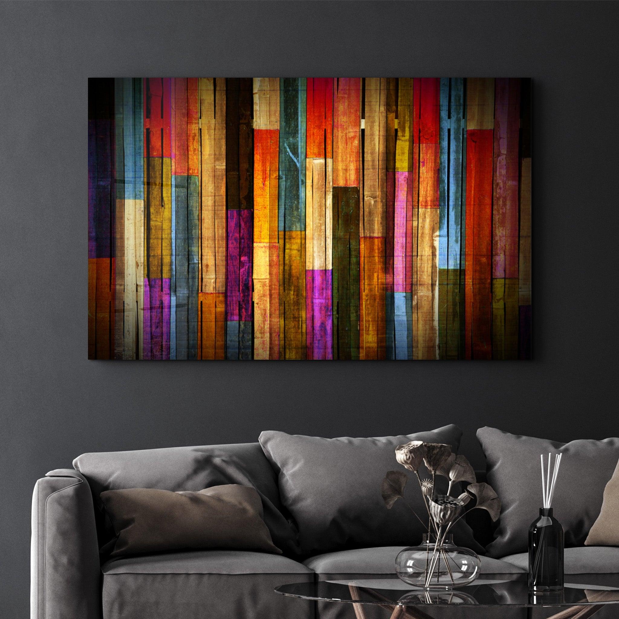 Painted Wood Glass Wall Art - ArtDesigna Glass Printing Wall Art