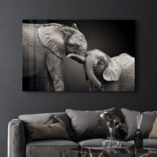 Elephants | Glass Wall Art - ArtDesigna Glass Printing Wall Art