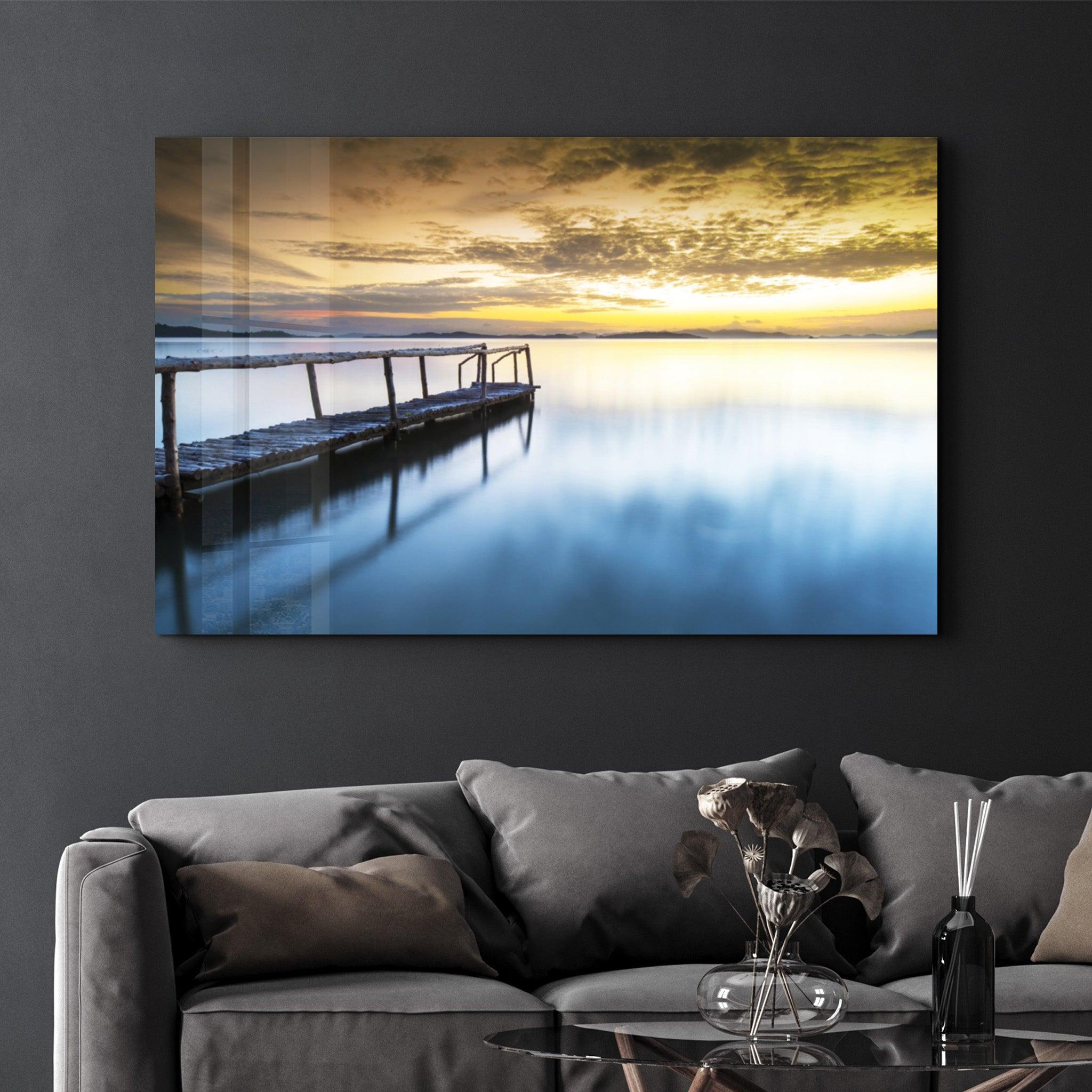 Sunset on the Beach | Glass Wall Art - ArtDesigna Glass Printing Wall Art