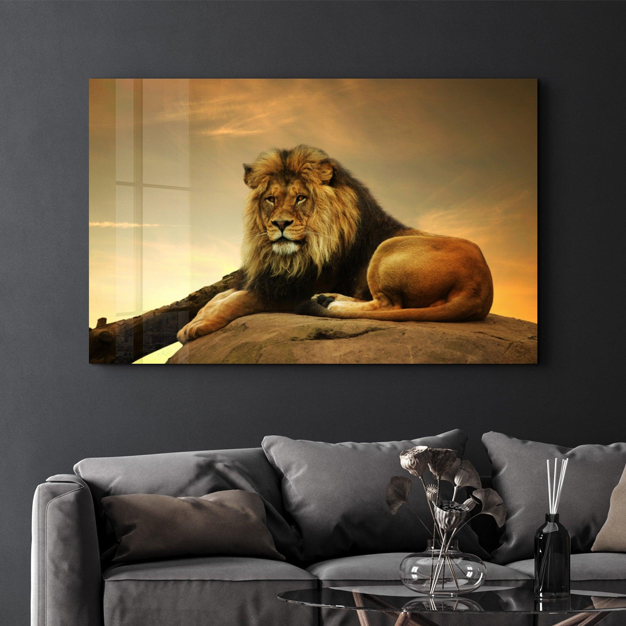 Lion | Glass Wall Art - ArtDesigna Glass Printing Wall Art