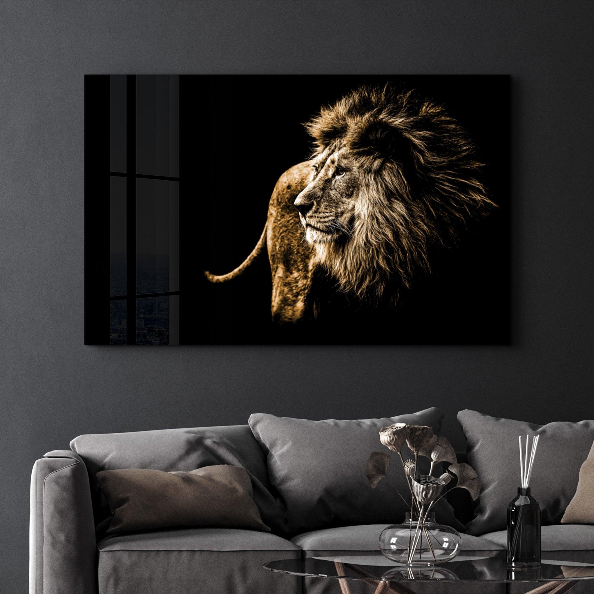 Lion | Glass Wall Art - ArtDesigna Glass Printing Wall Art