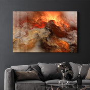 Lava | Glass Wall Art - Artdesigna