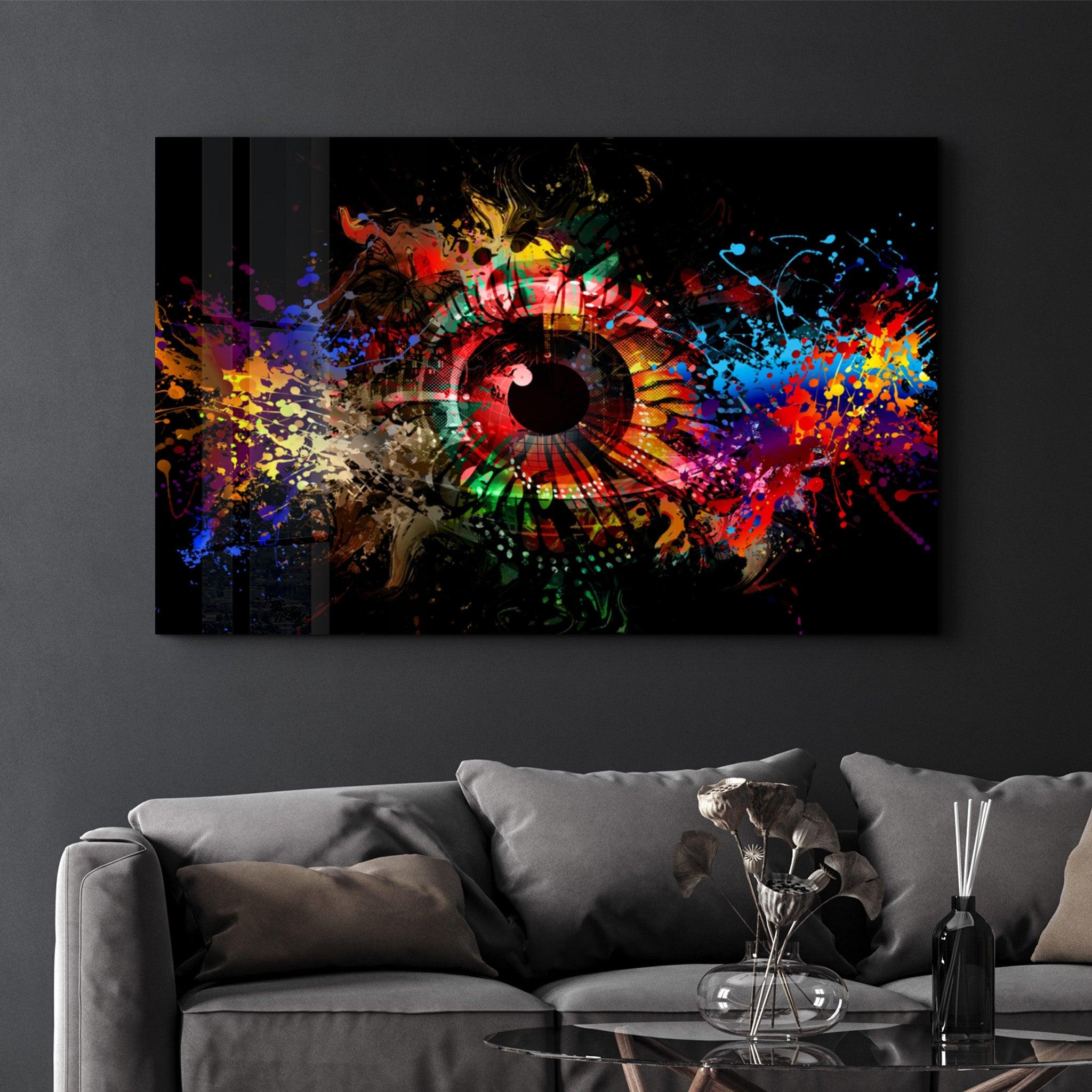 Eye of the Future | Glass Wall Art - Artdesigna