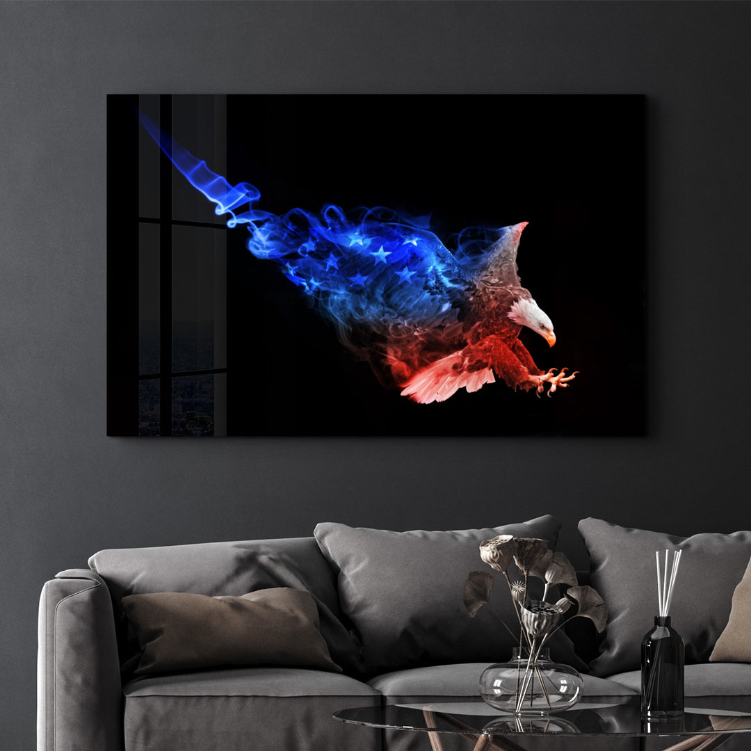 ・"Eagle of US"・Glass Wall Art - ArtDesigna Glass Printing Wall Art
