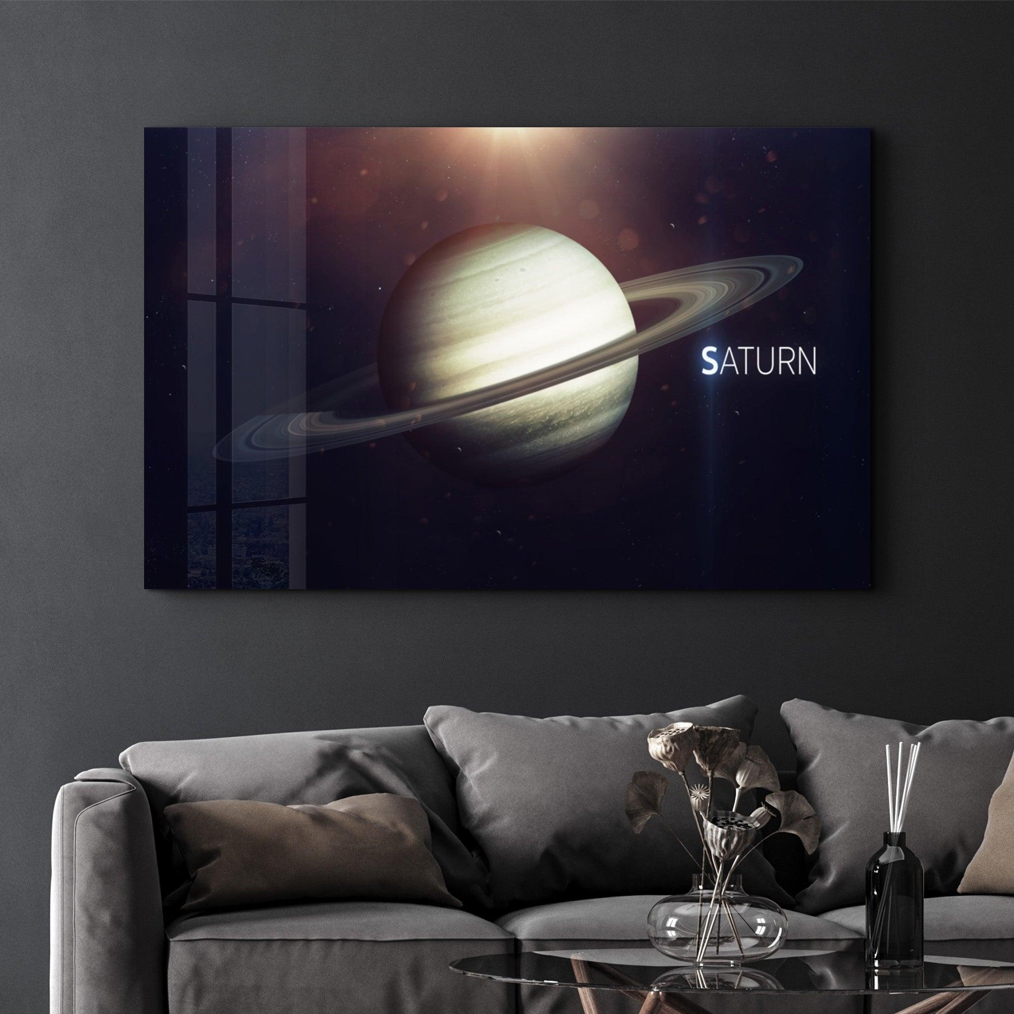 Saturn | Glass Wall Art - ArtDesigna Glass Printing Wall Art
