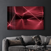 Abstract Neon Lines | Glass Wall Art - ArtDesigna Glass Printing Wall Art
