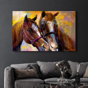 Horse Love V2 | Glass Wall Art - ArtDesigna Glass Printing Wall Art