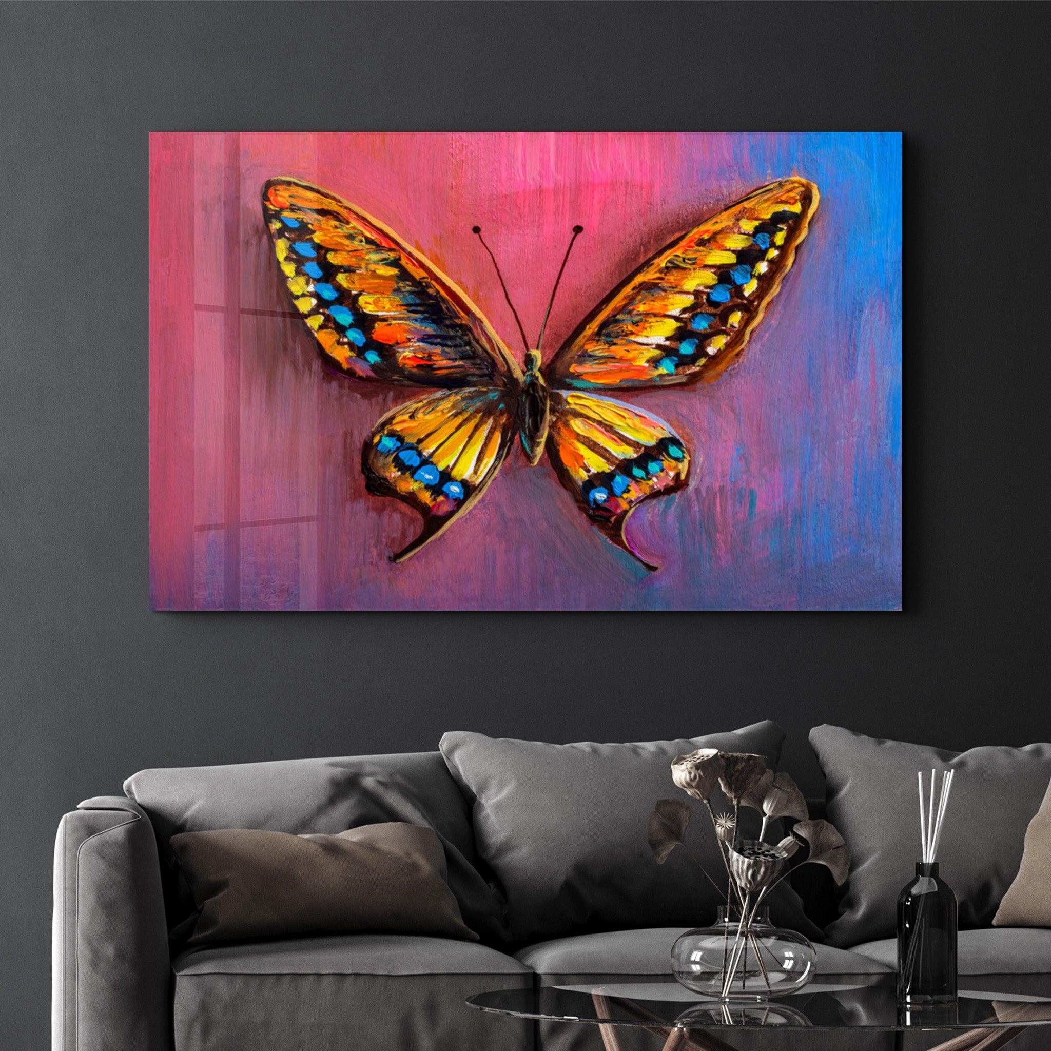 Butterfly 5 | Glass Wall Art - ArtDesigna Glass Printing Wall Art