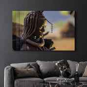African Warrior | Designer's Collection Glass Wall Art - ArtDesigna Glass Printing Wall Art
