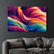 Silky Waves | Glass Wall Art - ArtDesigna Glass Printing Wall Art